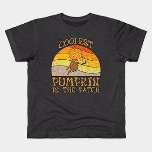 Coolest Pumpkin In The Patch Halloween 2021 Kids T-Shirt